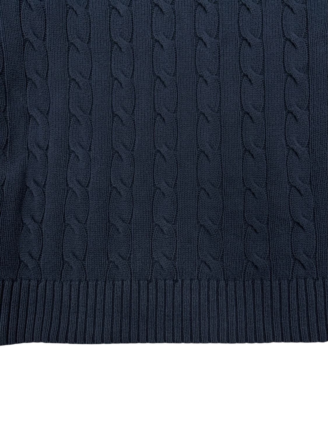 폴로 케이블 꽈배기 니트 네이비 (L) 상품이미지5