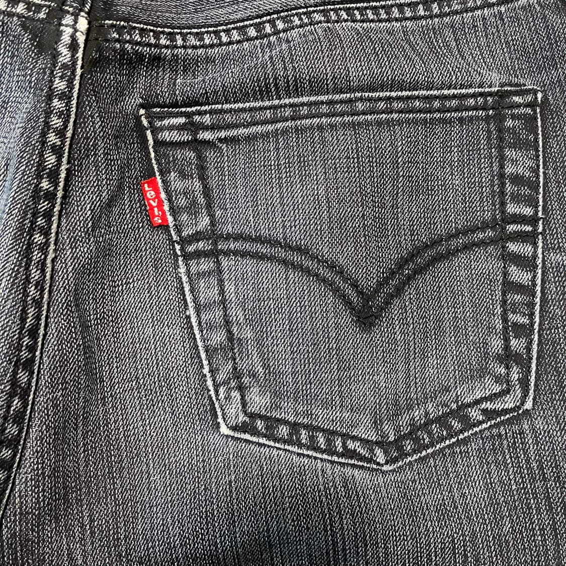 Levis 리바이스 90s 미국판 501 빈티지 그레이흑청 팬츠 33-4 상품이미지6