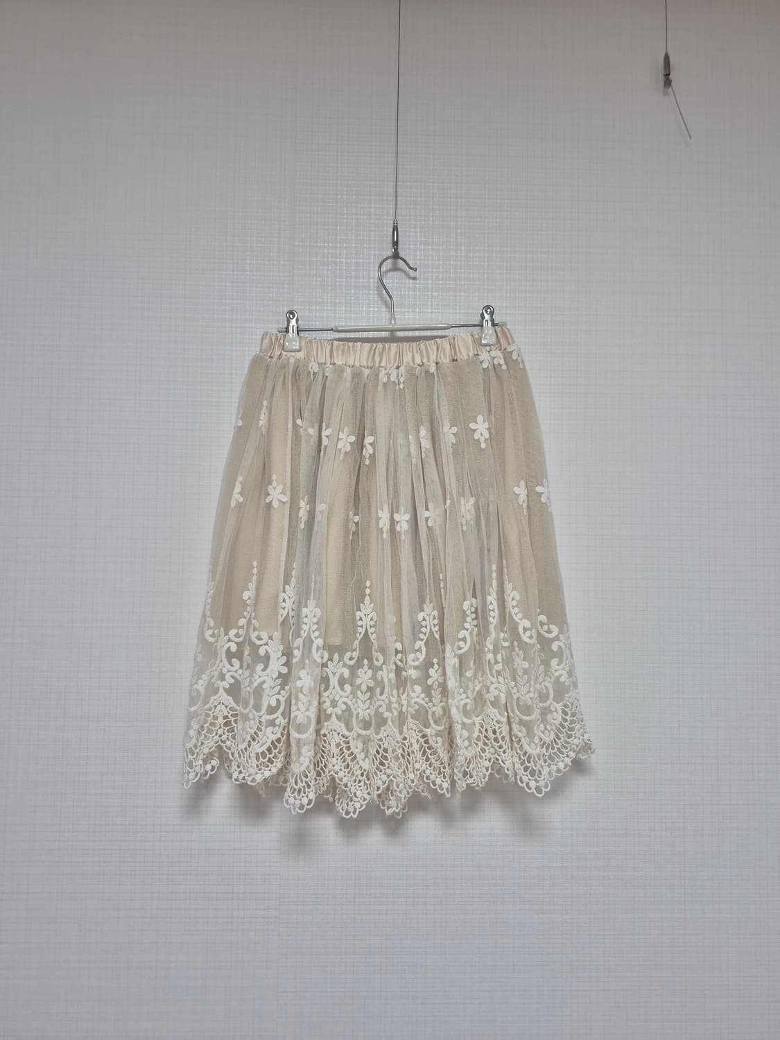 Japanese vintage 히메갸루 샘플 자수레이스 스커트 상품이미지1