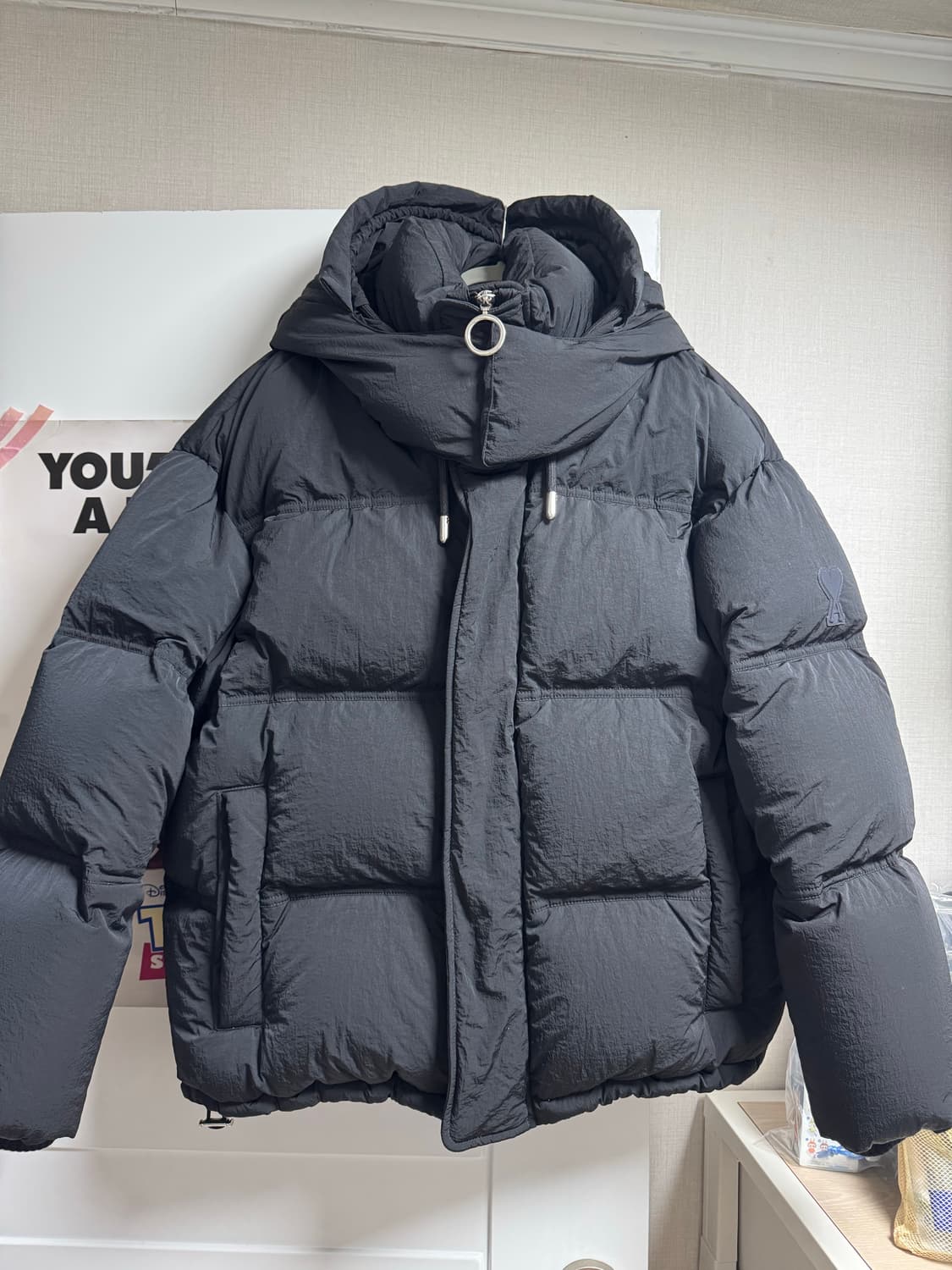 ami 아미 패딩 하트패치 s사이즈 상품이미지1