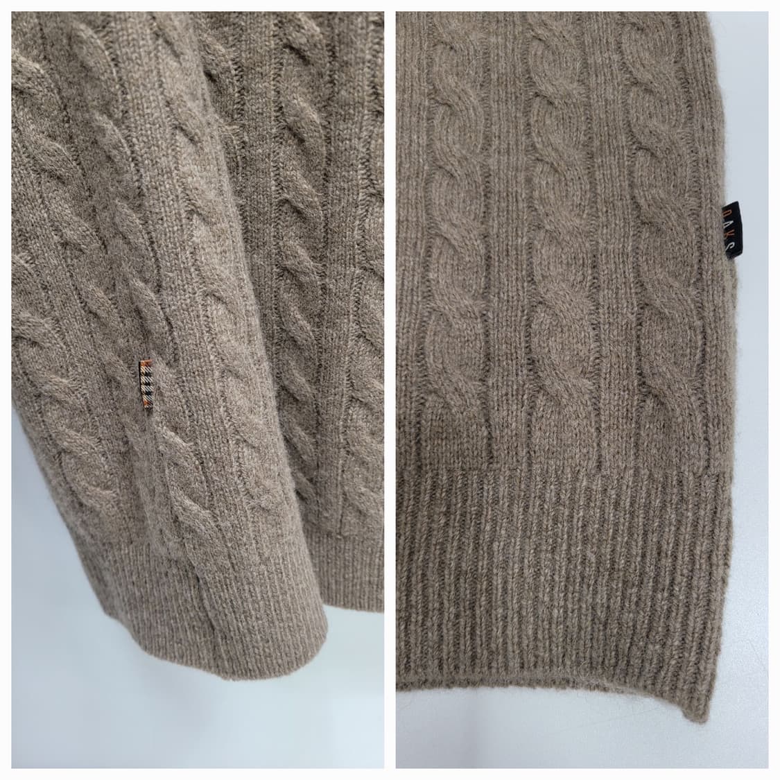 DAKS 닥스 케이블 울 알파카 니트 베스트 / 남 105
 상품이미지6