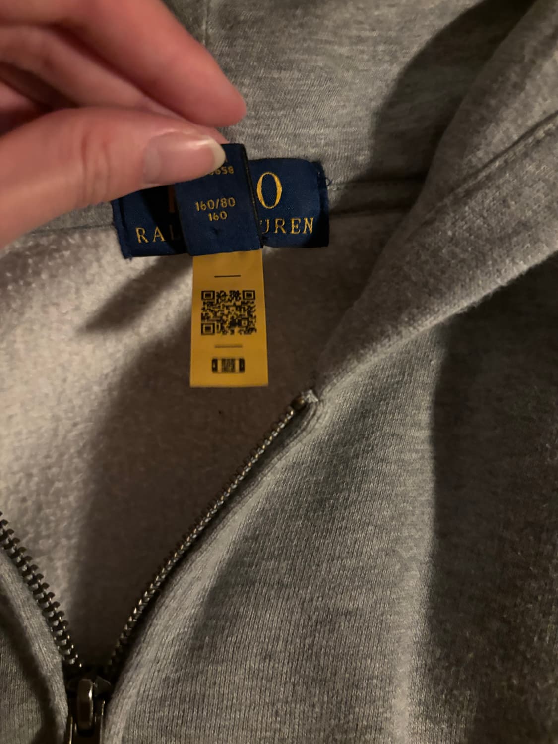 폴로 그레이 후드집업(키즈) 상품이미지3