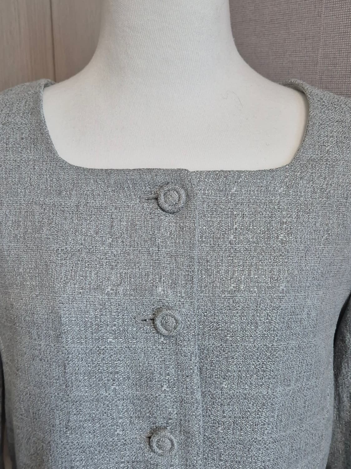 미쏘 그린 그레이 스퀘어넥 상품이미지3