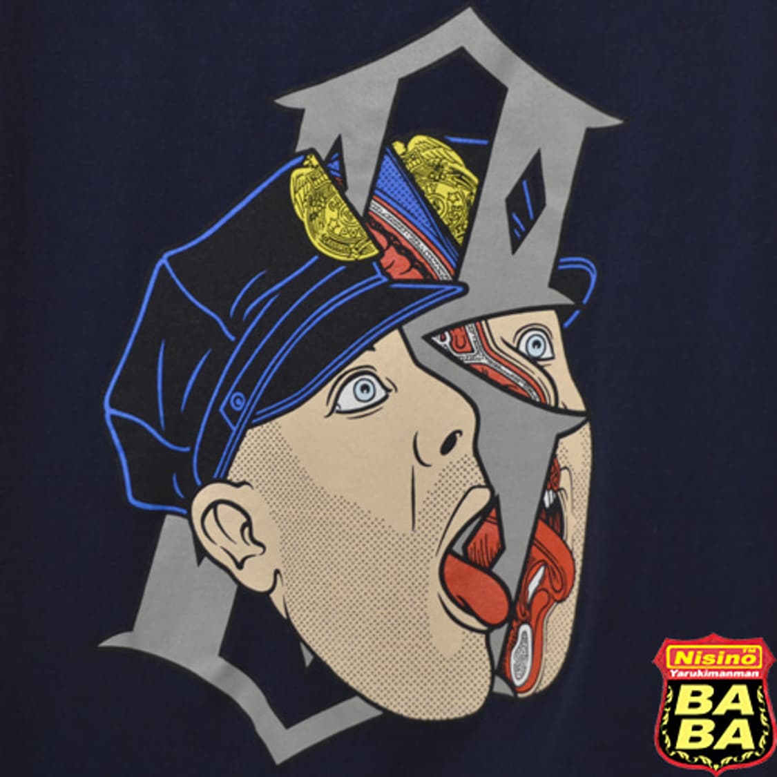 REBEL8 프린팅 Navy T(M)  상품이미지3