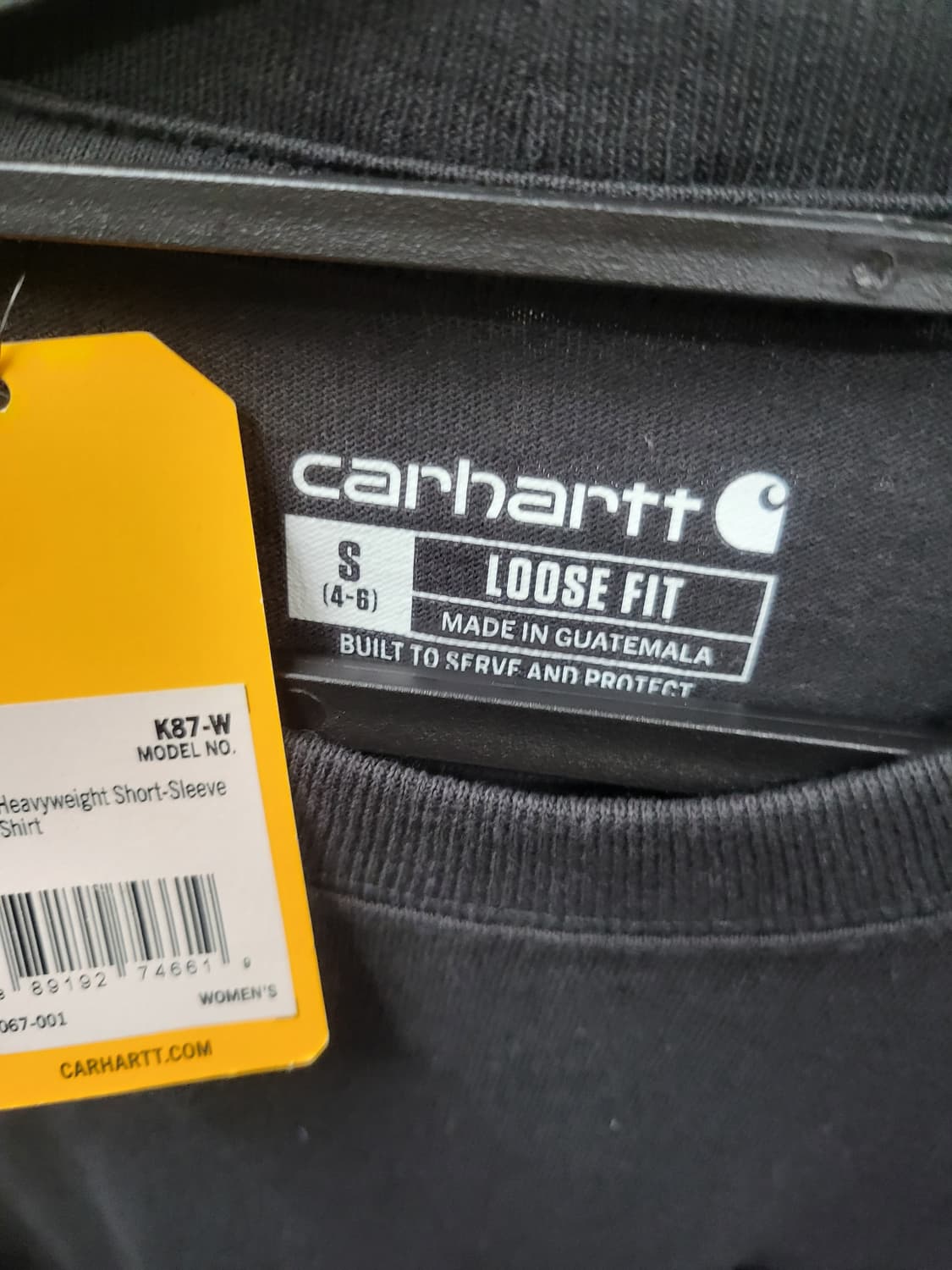 칼하트 반팔 새상품 사이즈확인 상품이미지4