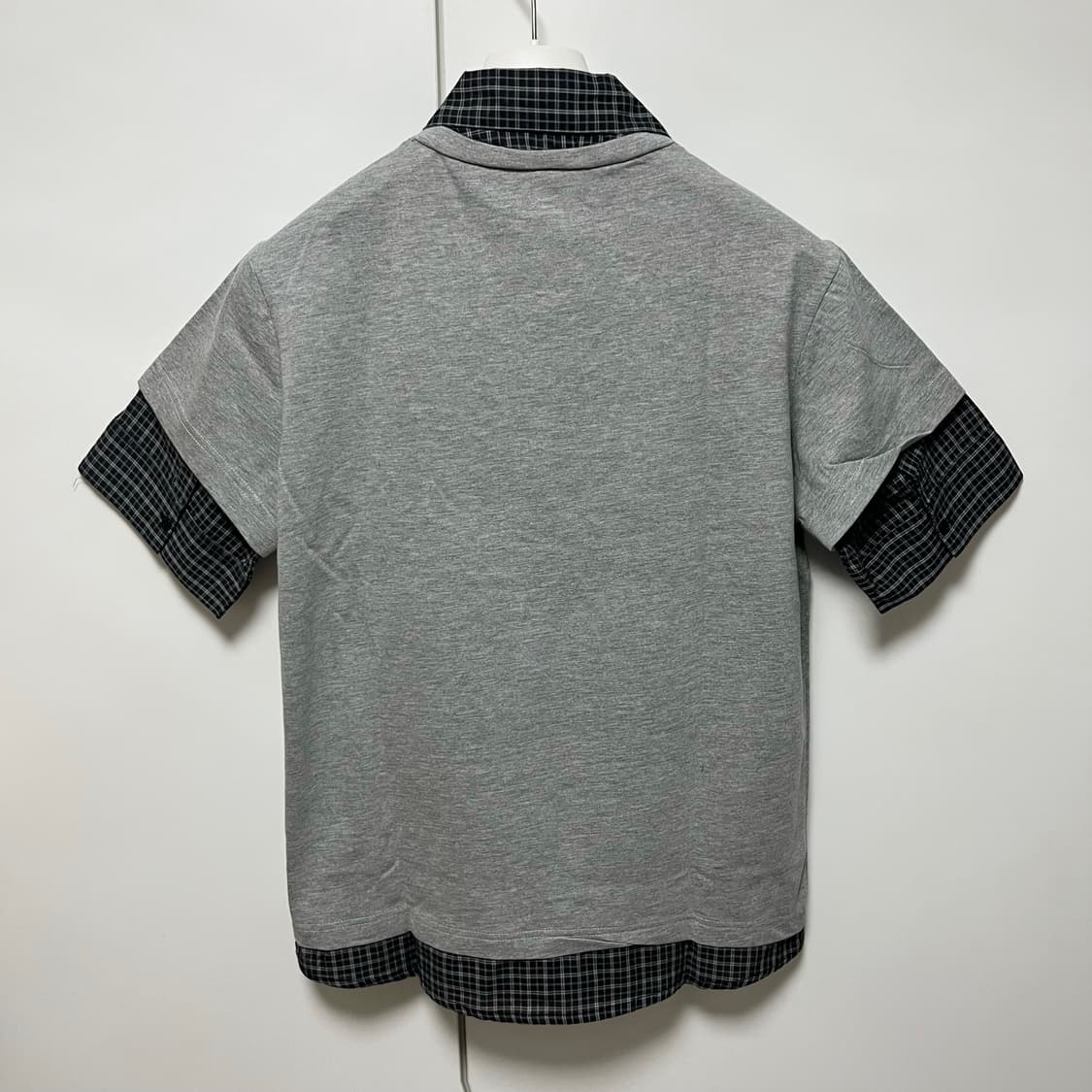 [S,M,XL]기마구아스 Mauri 레이어드 폴로 셔츠/그레이 상품이미지3