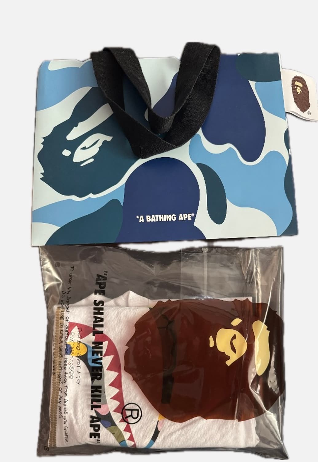 베이프 반팔티셔츠(베이프 쇼핑백 O) 상품이미지2