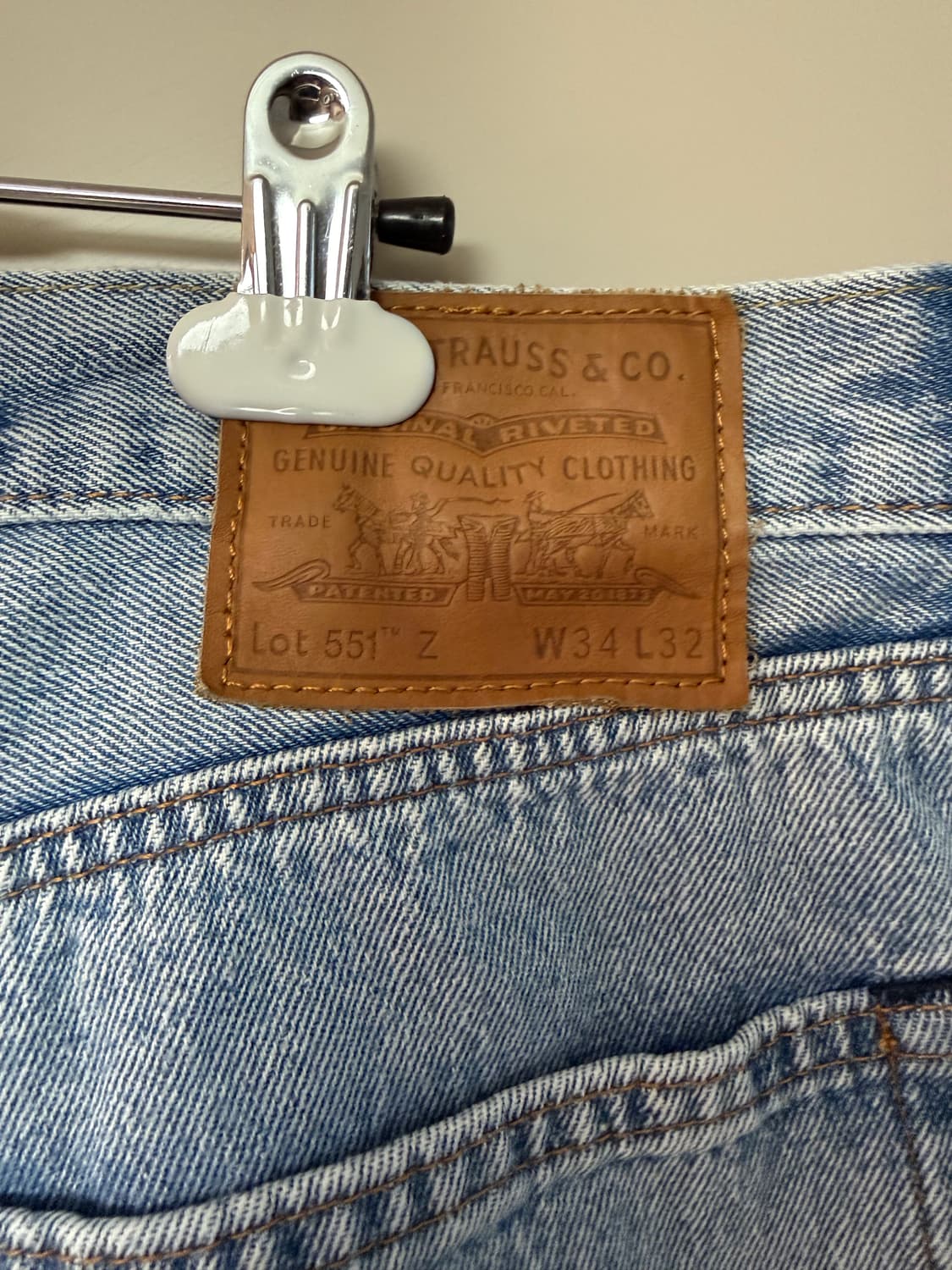 리바이스 551z 연청 34사이즈 상품이미지3