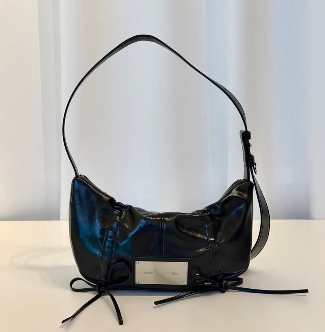 마뗑킴(Matin kim) 하프셔링 리본 라운드백 상품이미지1