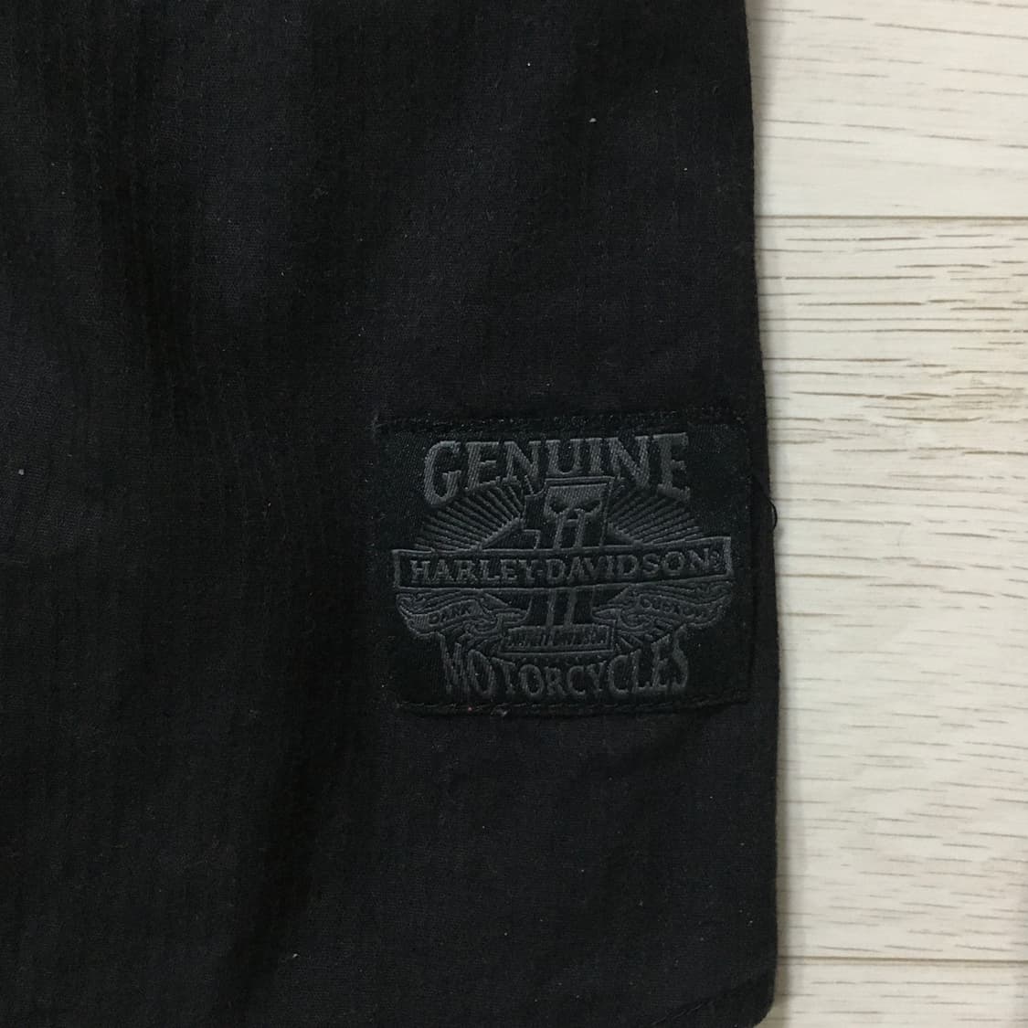 할리데이비슨 블랙 코튼 셔츠 반팔 반소매 S 상품이미지2