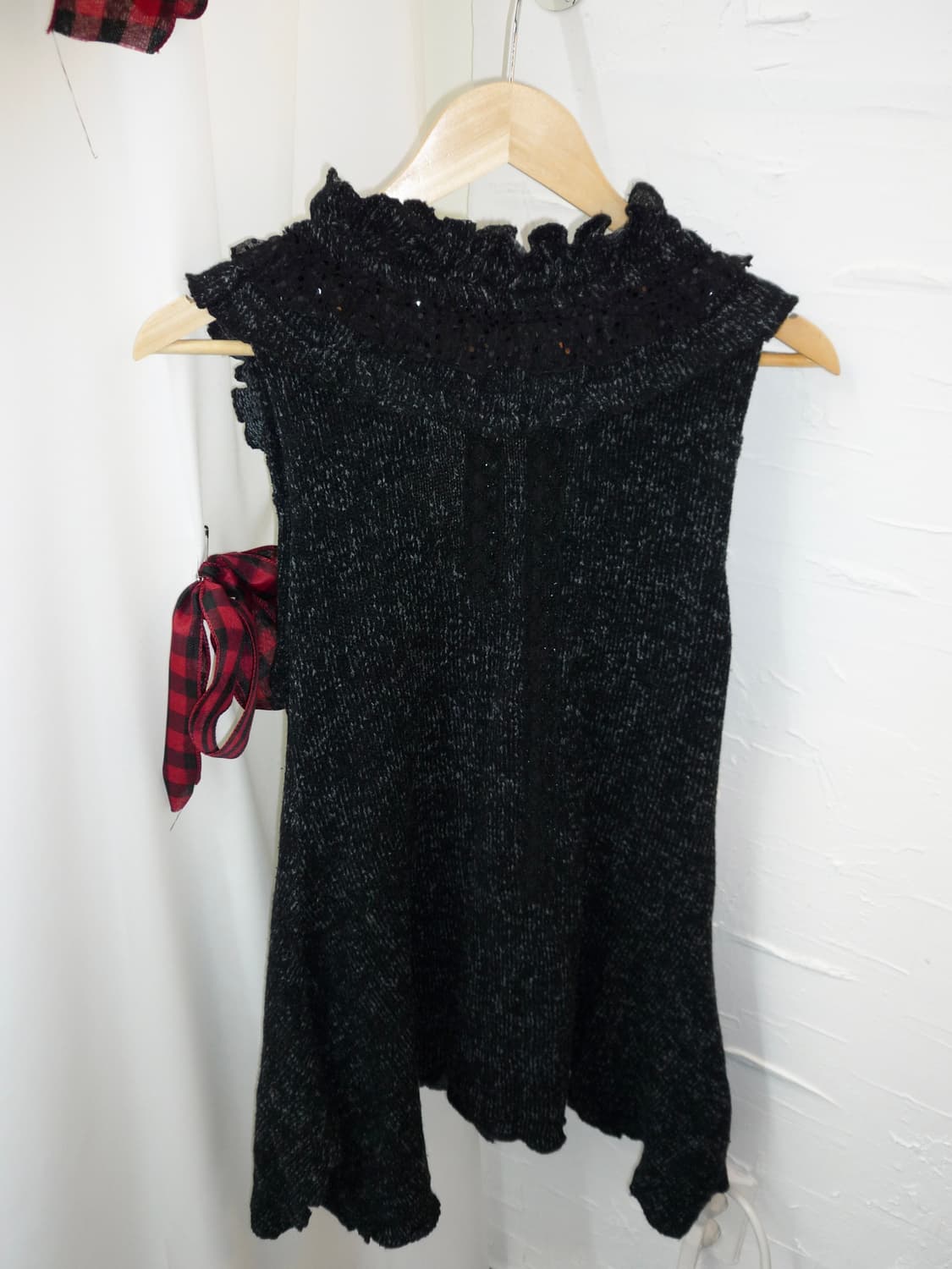 Charcoal flower point mini dress 상품이미지7