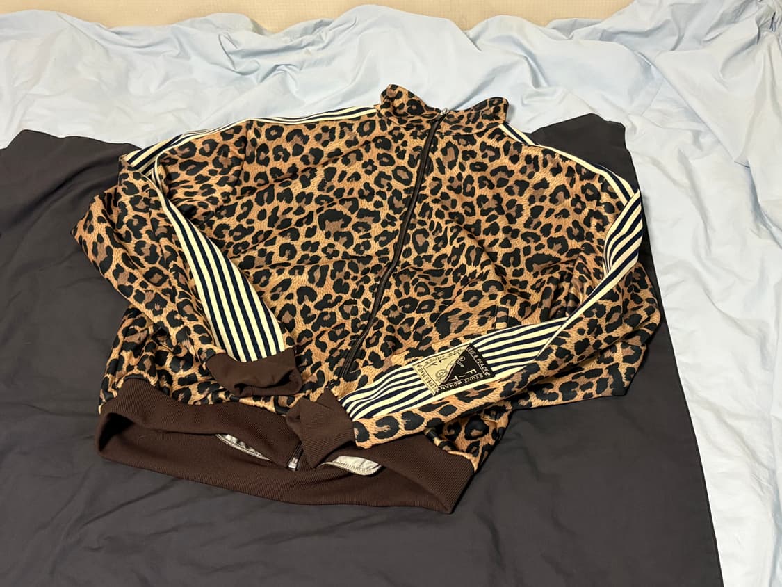 캐피탈 스무스 저지 레오파드 프린트 스턴트맨 앤 우먼 트랙 자켓 브라운 상품이미지2