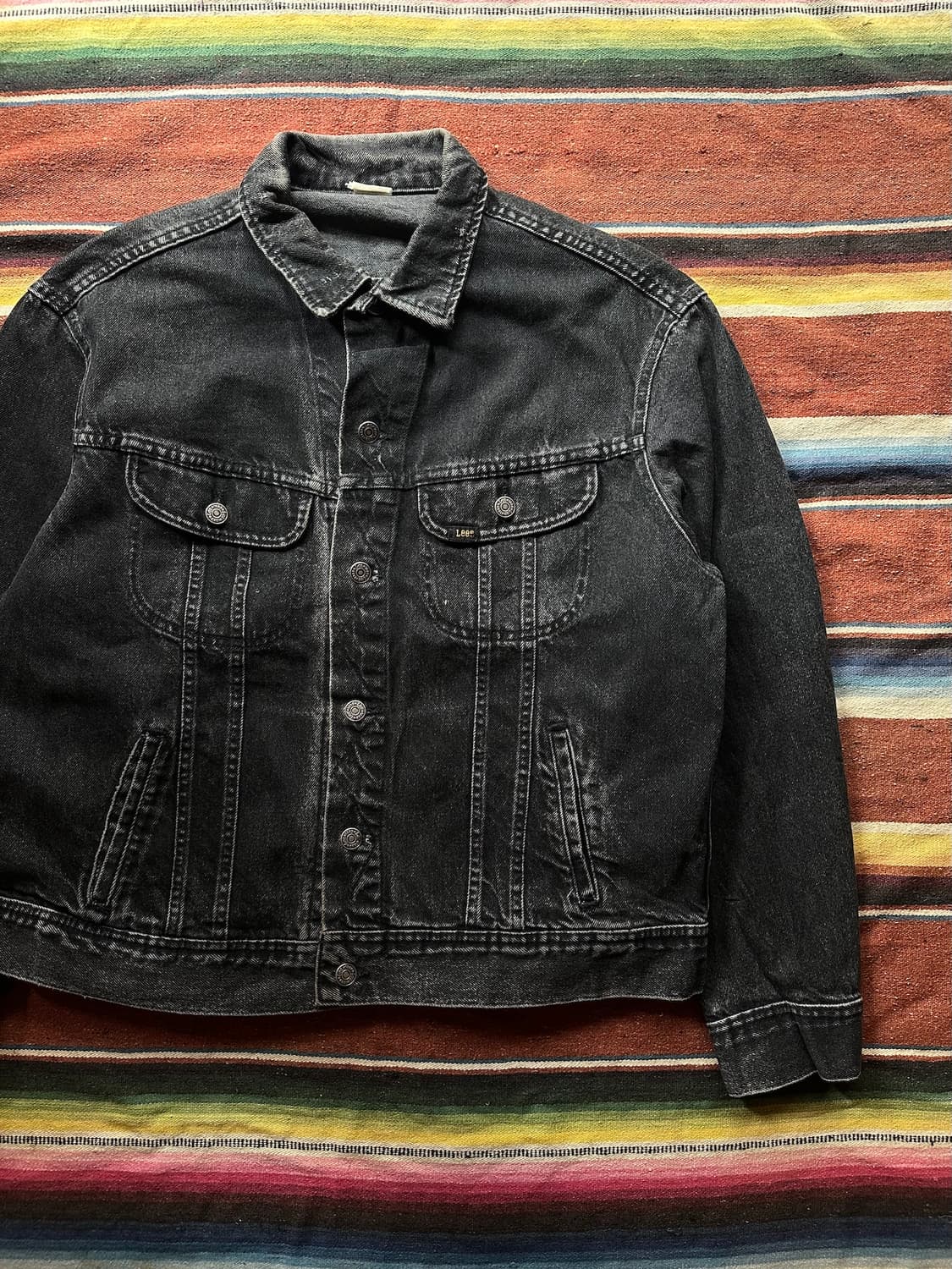 80s LEE 200 Vintage Black Denim Jacket 상품이미지2