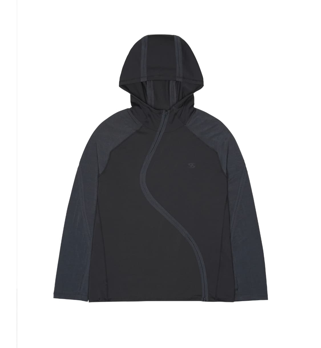 3 4 산산기어 웨이브 롱슬리브 블루 차콜 상품이미지1