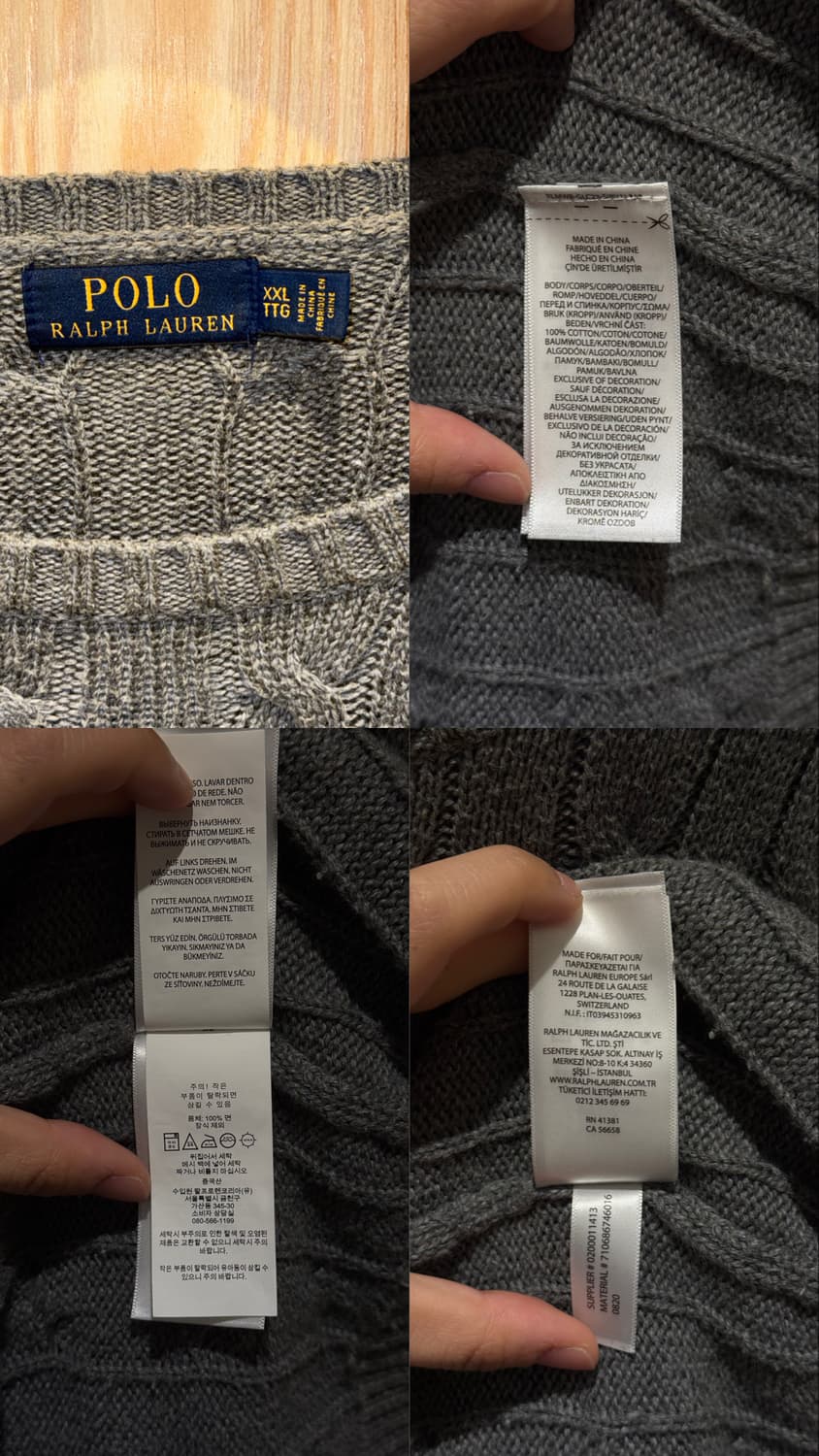 폴로 랄프로렌 꽈배기 니트 상품이미지10