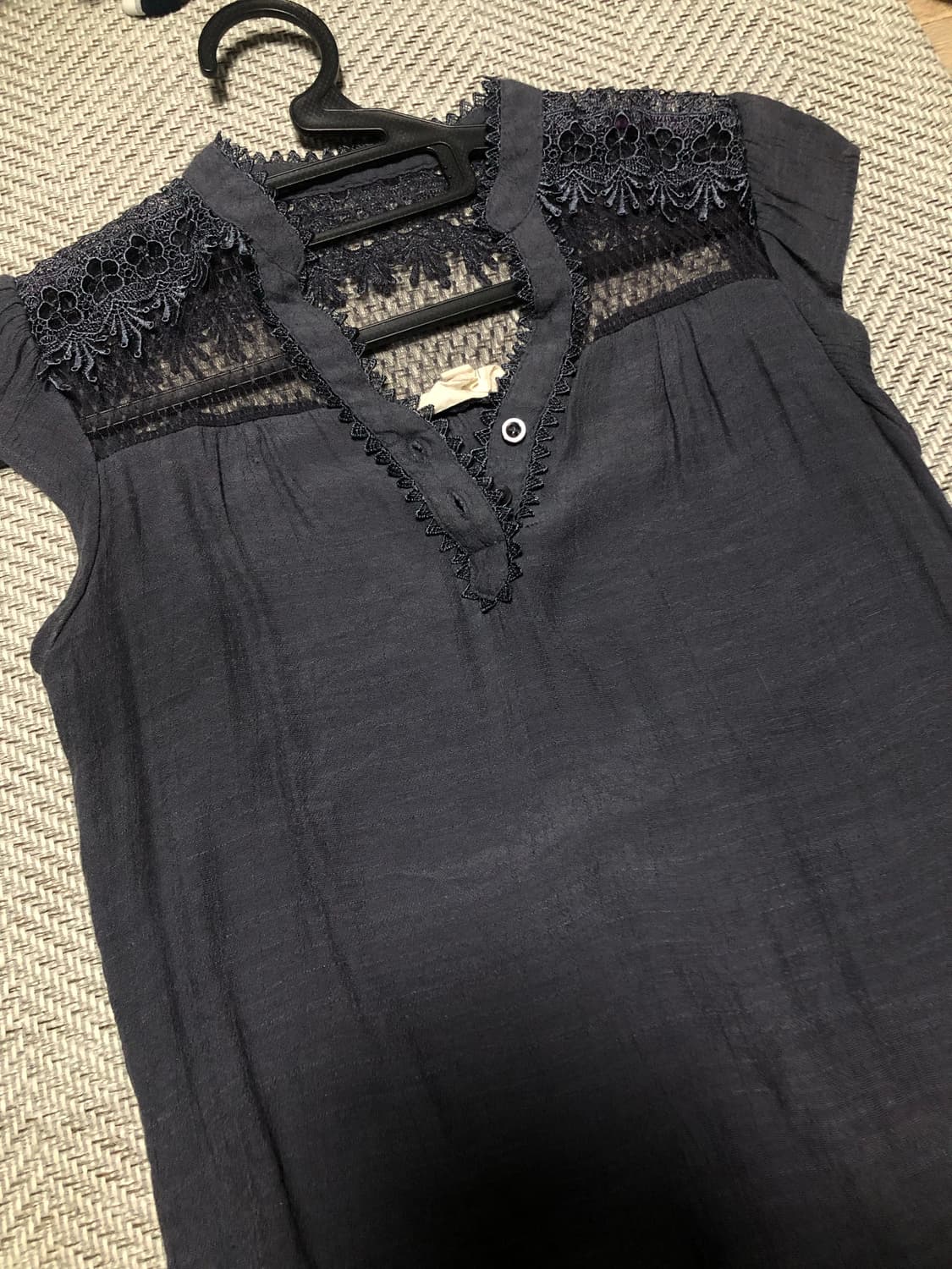 빈티지 모리 반팔 블라우스 🫐 상품이미지1