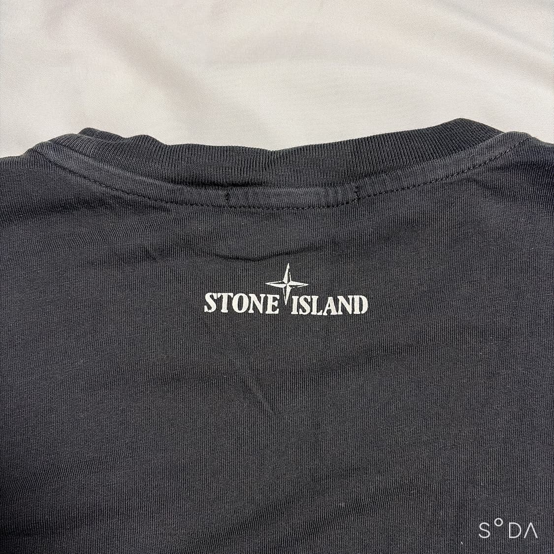 스톤아일랜드 주니어 블랙 프린팅 반팔 티셔츠 (정) 상품이미지3