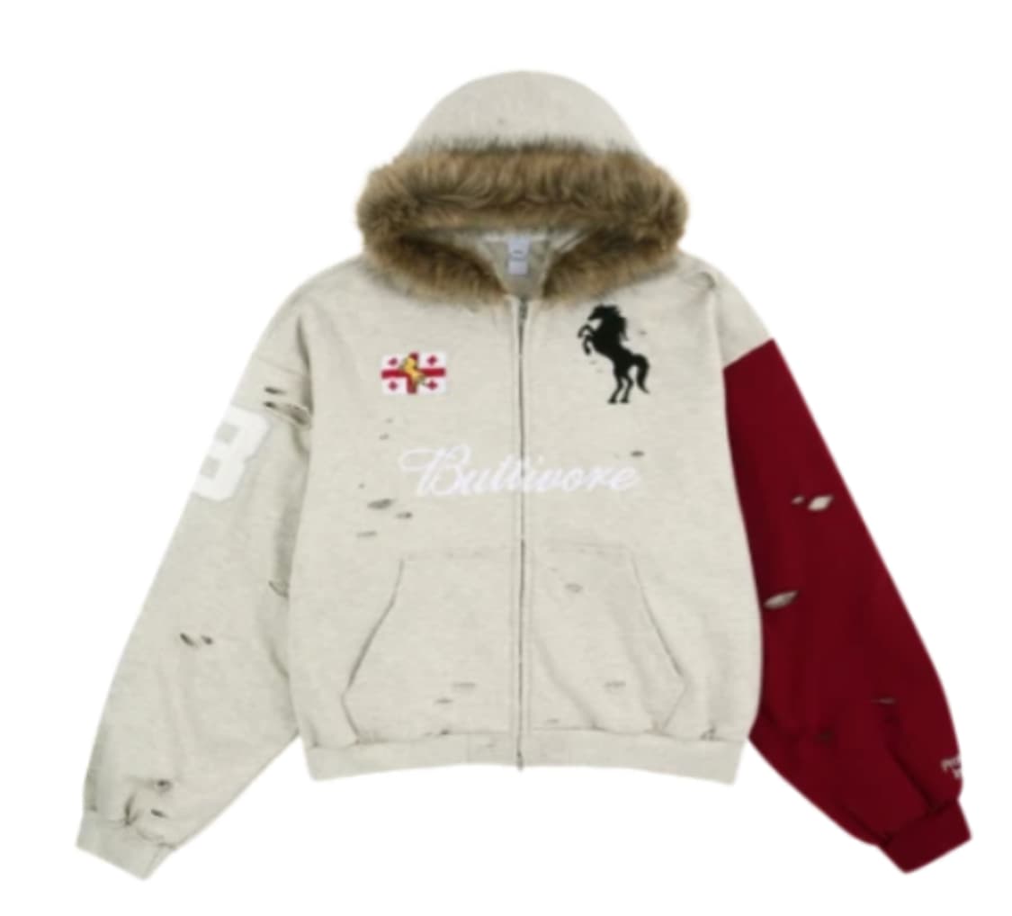 [3] 프로토콜 인덱스 버티보어 퍼 리닝 집 후드 오트밀 멜란지 상품이미지1