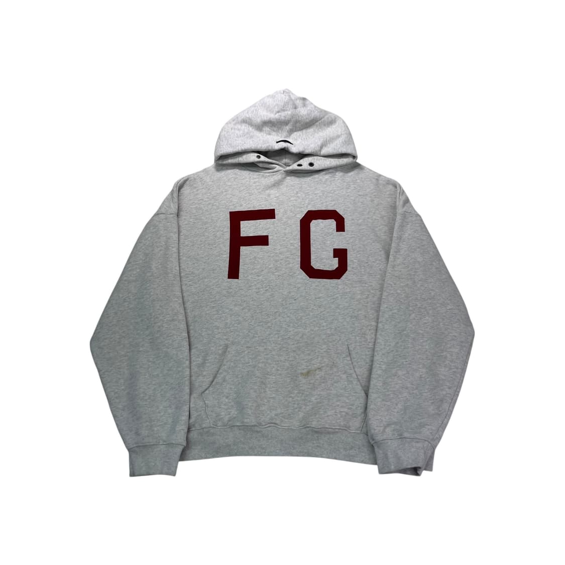 105 피오갓 에센셜 모나크 fg 로고 크림 후드티 상품이미지1