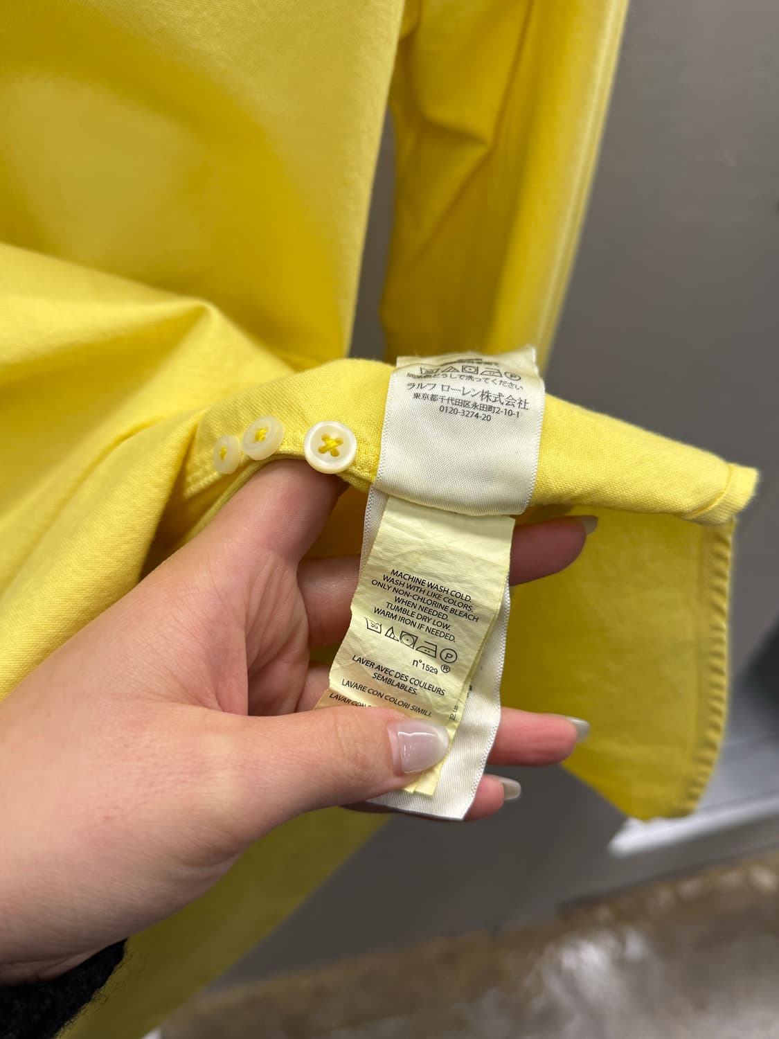 POLO 폴로 랄프로렌 옐로우 셔츠 M 상품이미지6