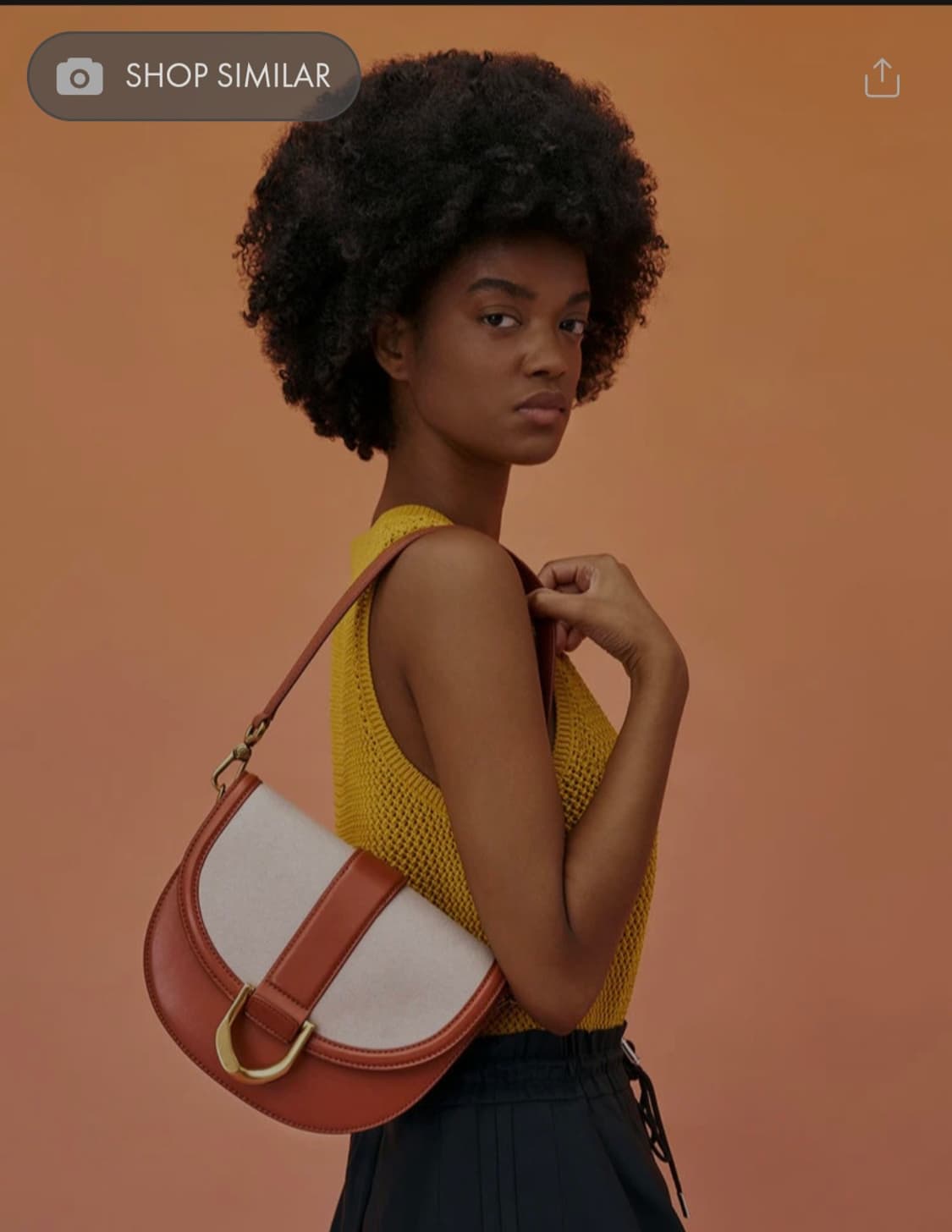 새상품 CharlesAndKeith찰스앤키스 개빈 퀼티드 새들백 상품이미지2