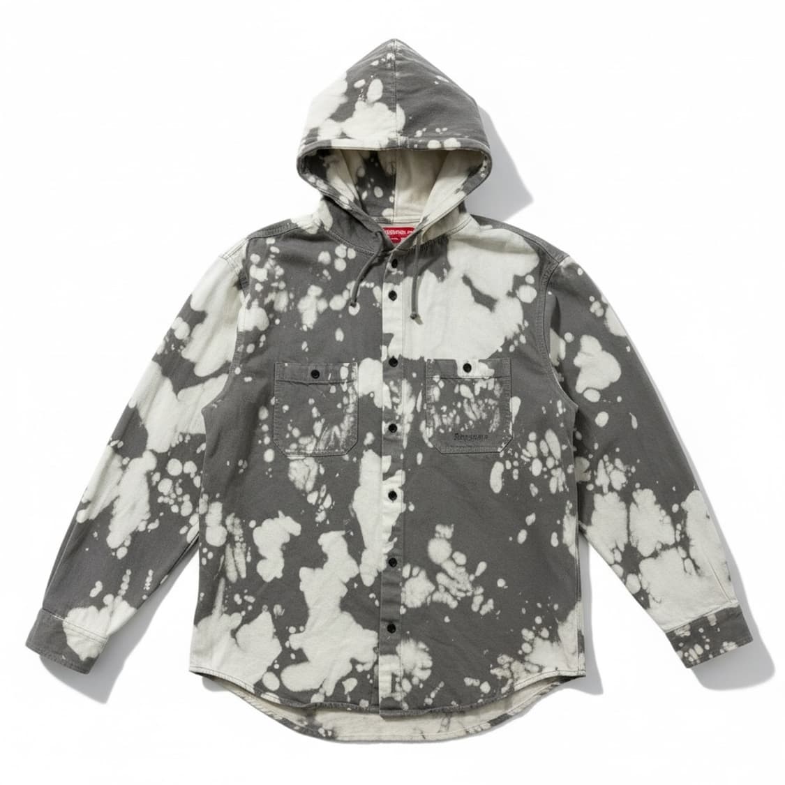 Supreme hooded denim shirt bleached 25SS 상품이미지1