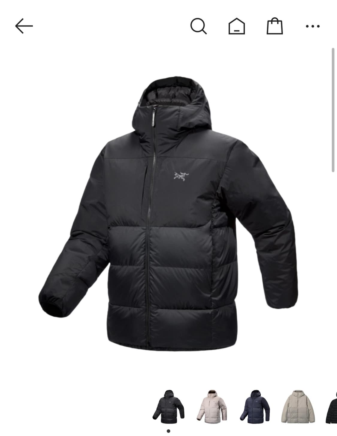 아크테릭스 토륨 SV후디 블랙 상품이미지1