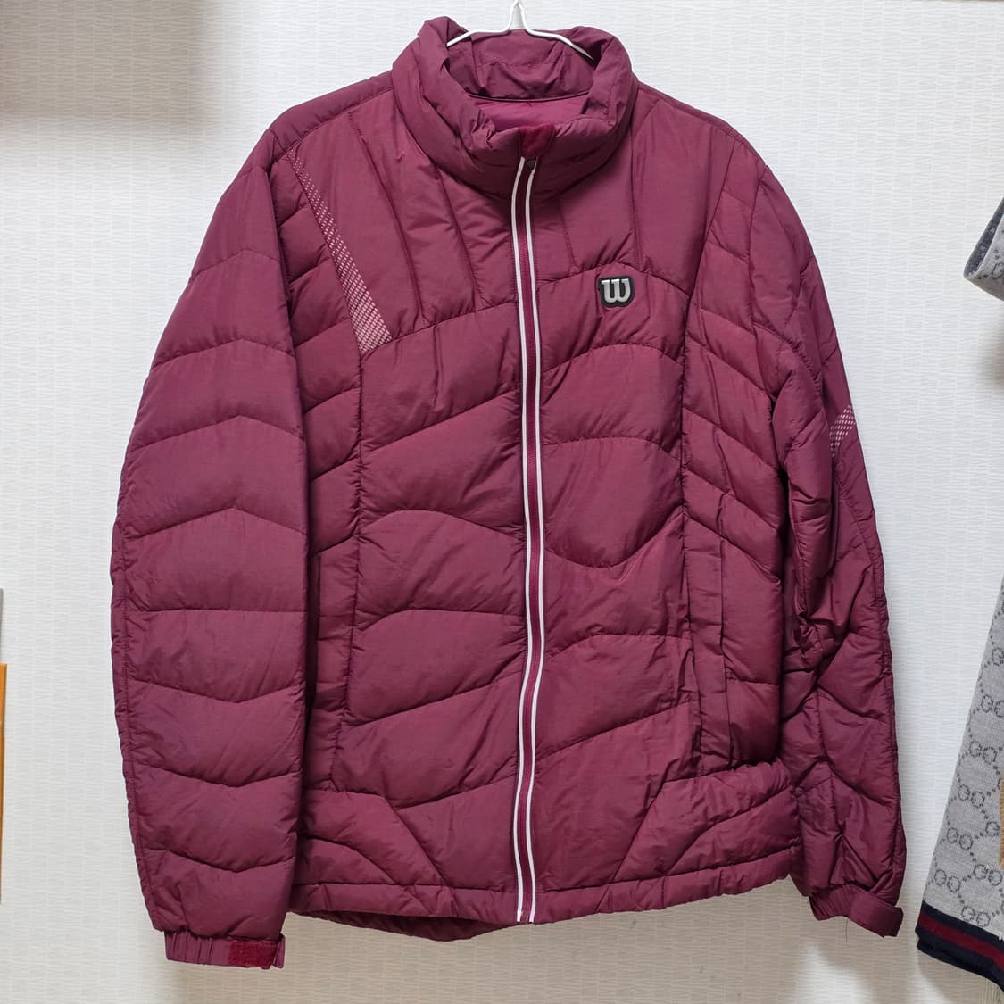 wilson 윌슨 버건디 여성 오리털 패딩점퍼 상품이미지1