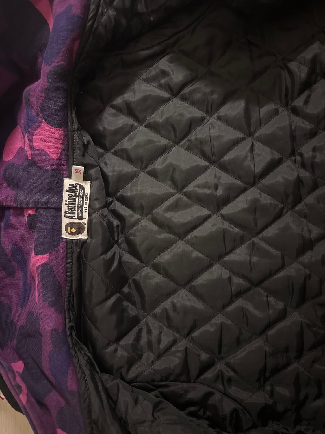 베이프 샤크 후드 바시티자켓 상품이미지3