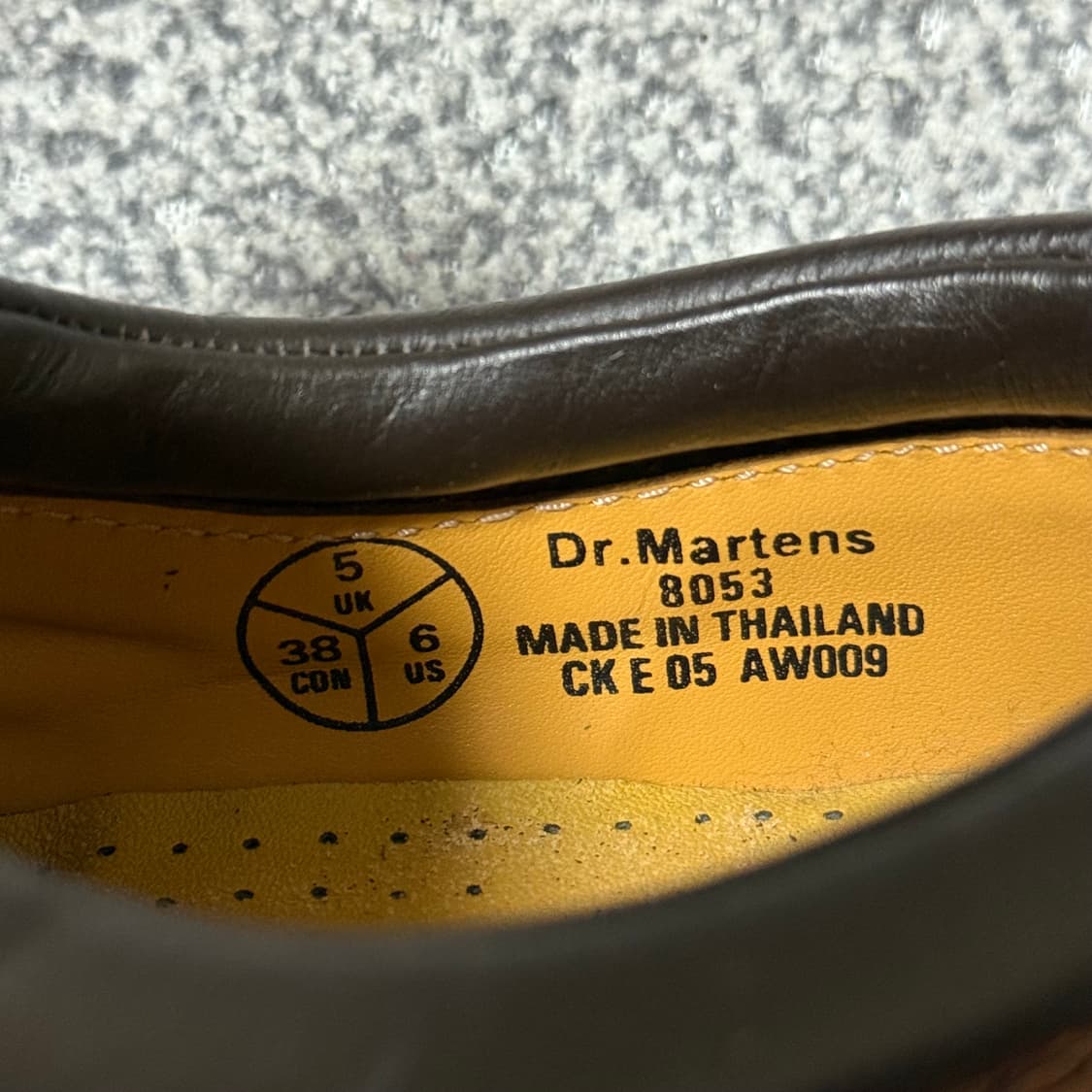 닥터마틴 브라운 더비슈즈 UK5 240 상품이미지8