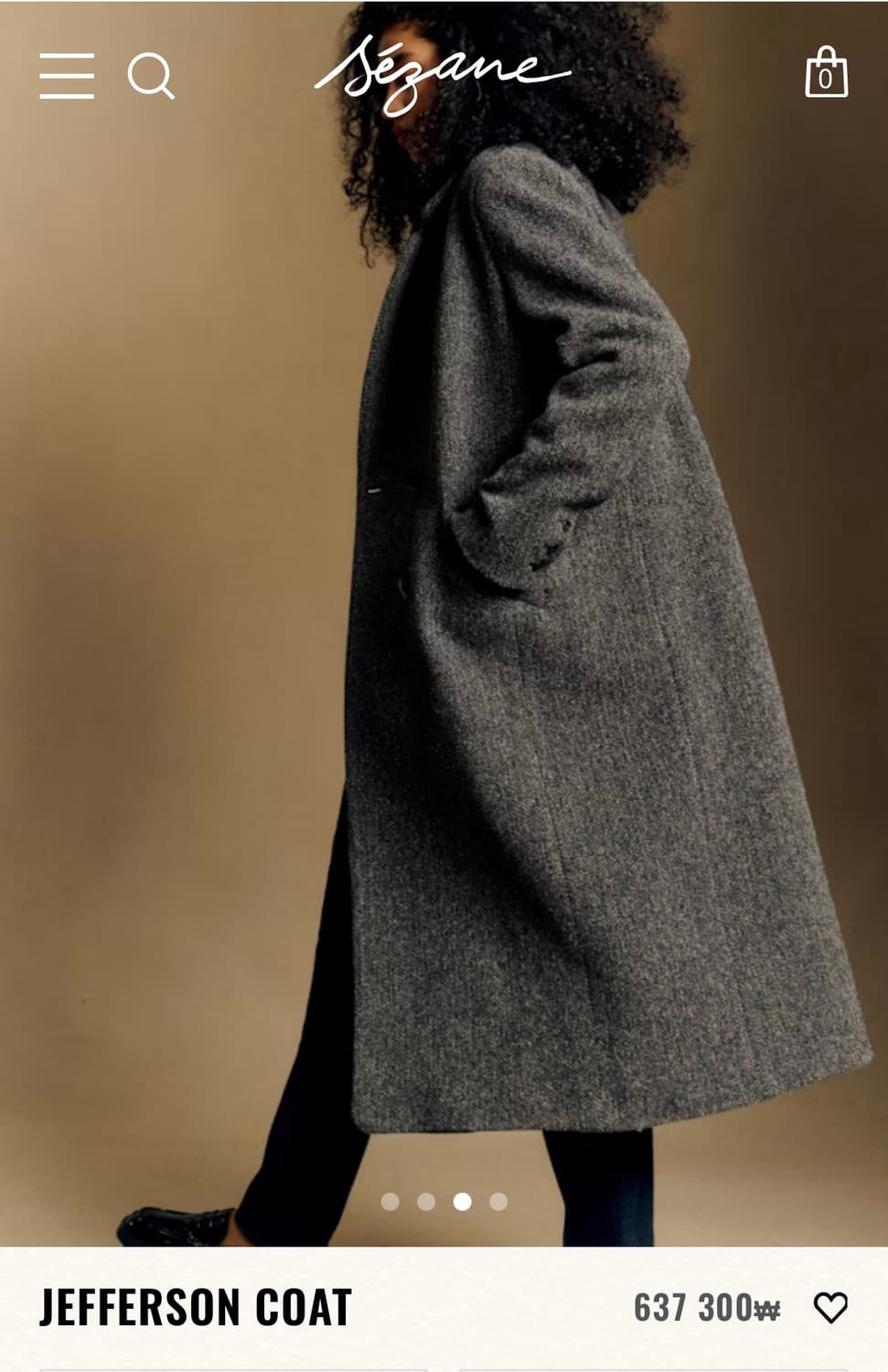 세잔 Sezane 제퍼슨 그레이 코트 상품이미지4