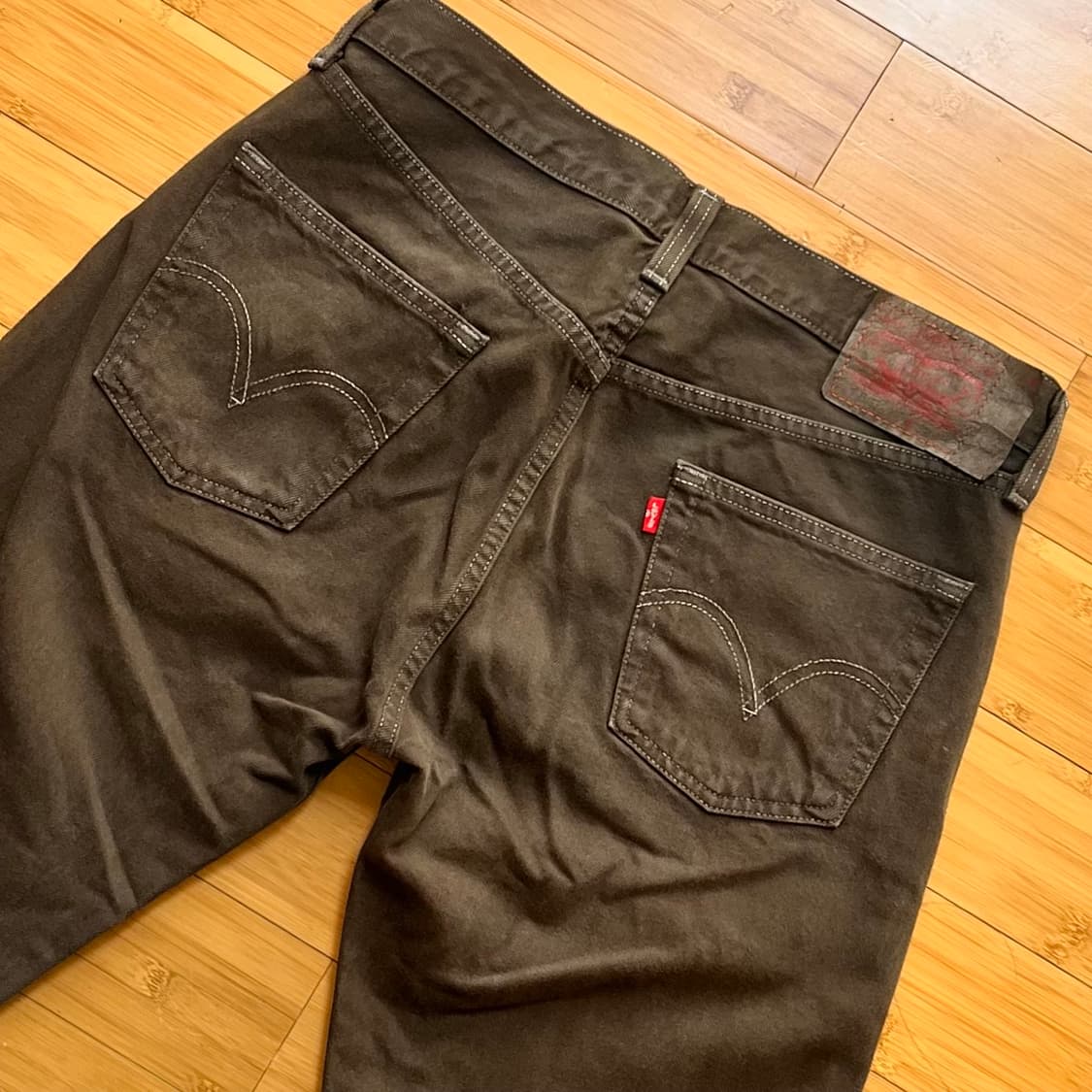 리바이스 501 브라운진 데님팬츠 W32 L32 상품이미지4