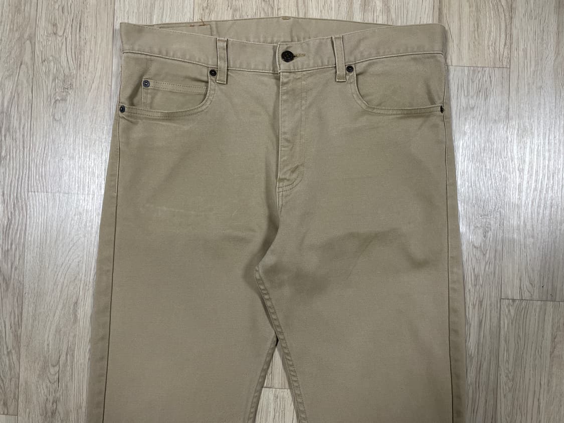 35) 00's 리바이스 재팬 505 베이지 코튼 팬츠 상품이미지5