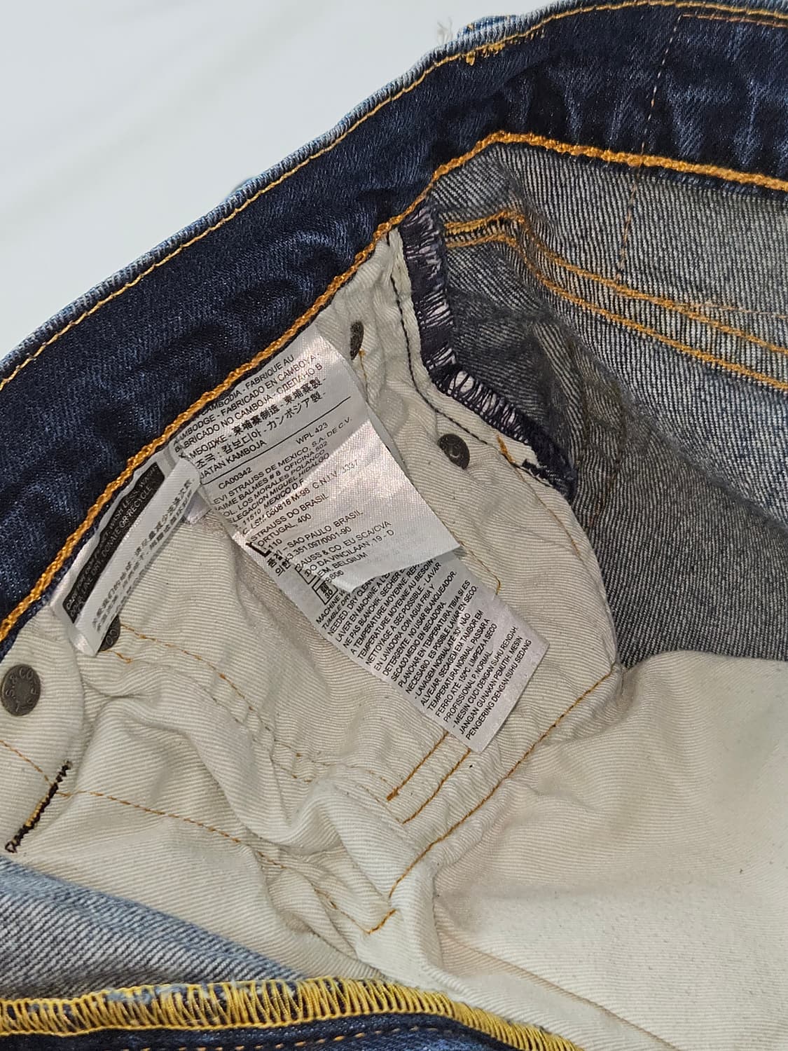 리바이스 511 워싱 부츠컷 데님팬츠 진 청바지 36 상품이미지6