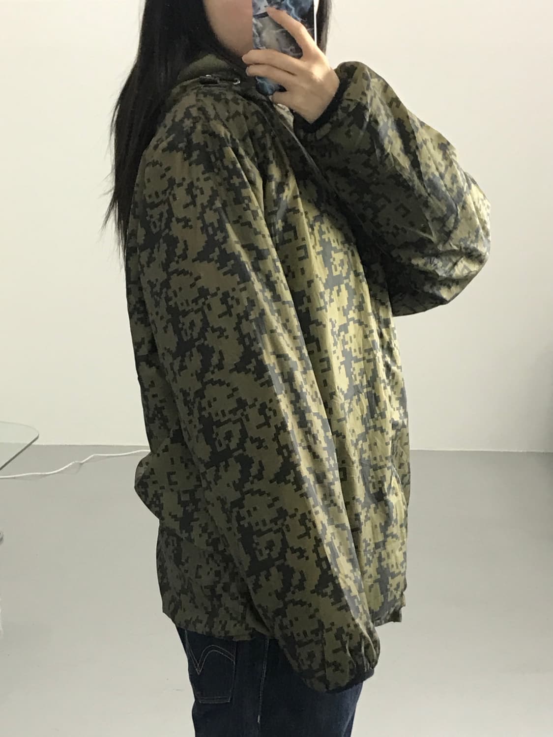 밀리터리 카모 바람막이 상품이미지3