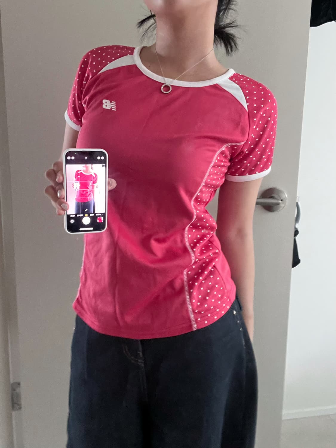 NEW BALANCE dot linger pink teeeeeeeee 상품이미지1