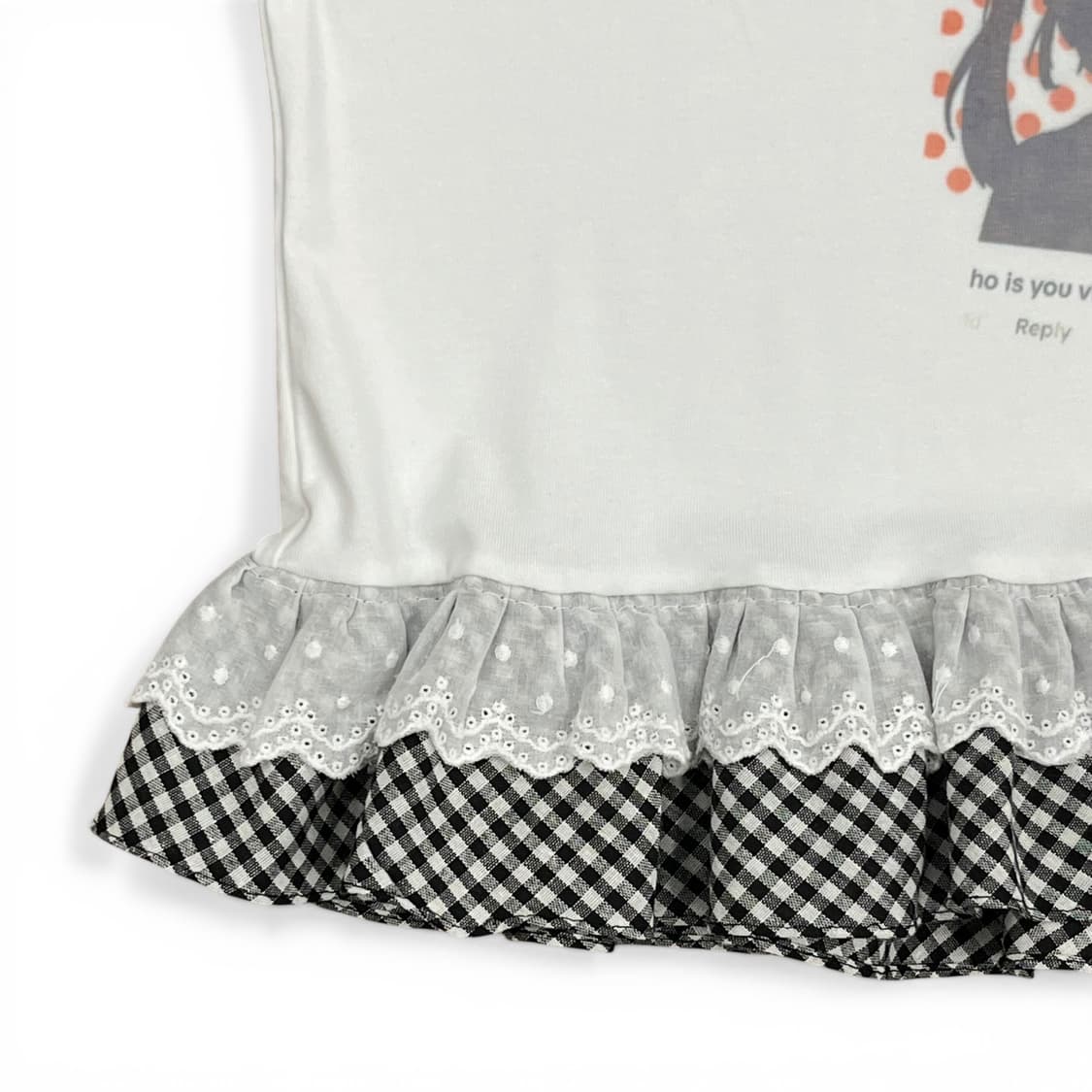 Anime Printing Check Printing Top 상품이미지4