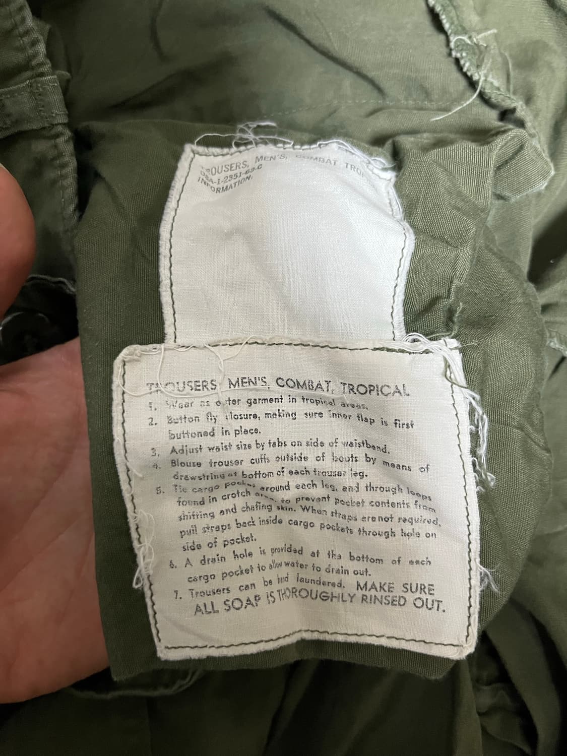 60s 1세대 정글파티그 하의 미듐(Jungle fatigue) 상품이미지3