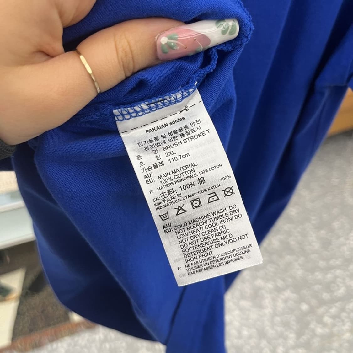 아디다스 레트로 스트릿 키치 트레포일 반팔티 2XL C11427 상품이미지6