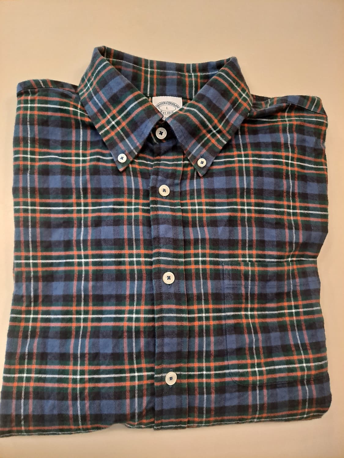 브룩스브라더스 리젠트핏 플란넬셔츠 L 상품이미지10