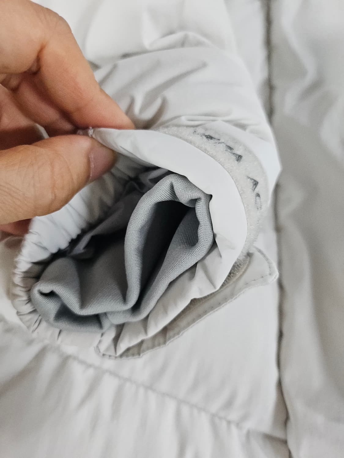 네파 롱패딩 아이보리 여성 100 세탁완료 상품이미지8