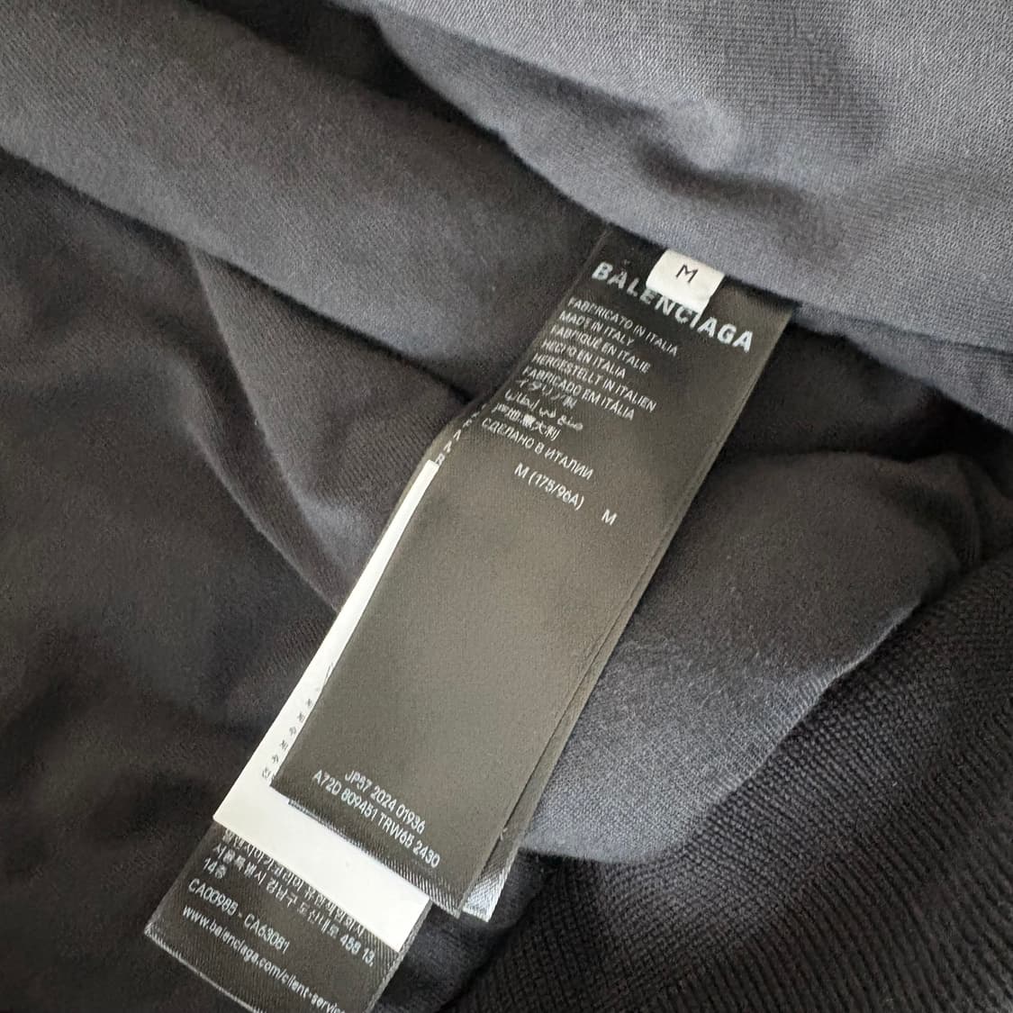 새상품 발렌시아가 25S 데님 봄버 M 상품이미지2