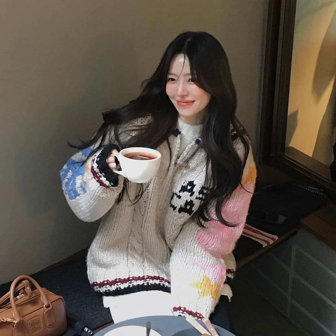 에즈이프캘리 COWGIRL TEDDY ZIPUP KNIT IVORY 상품이미지3