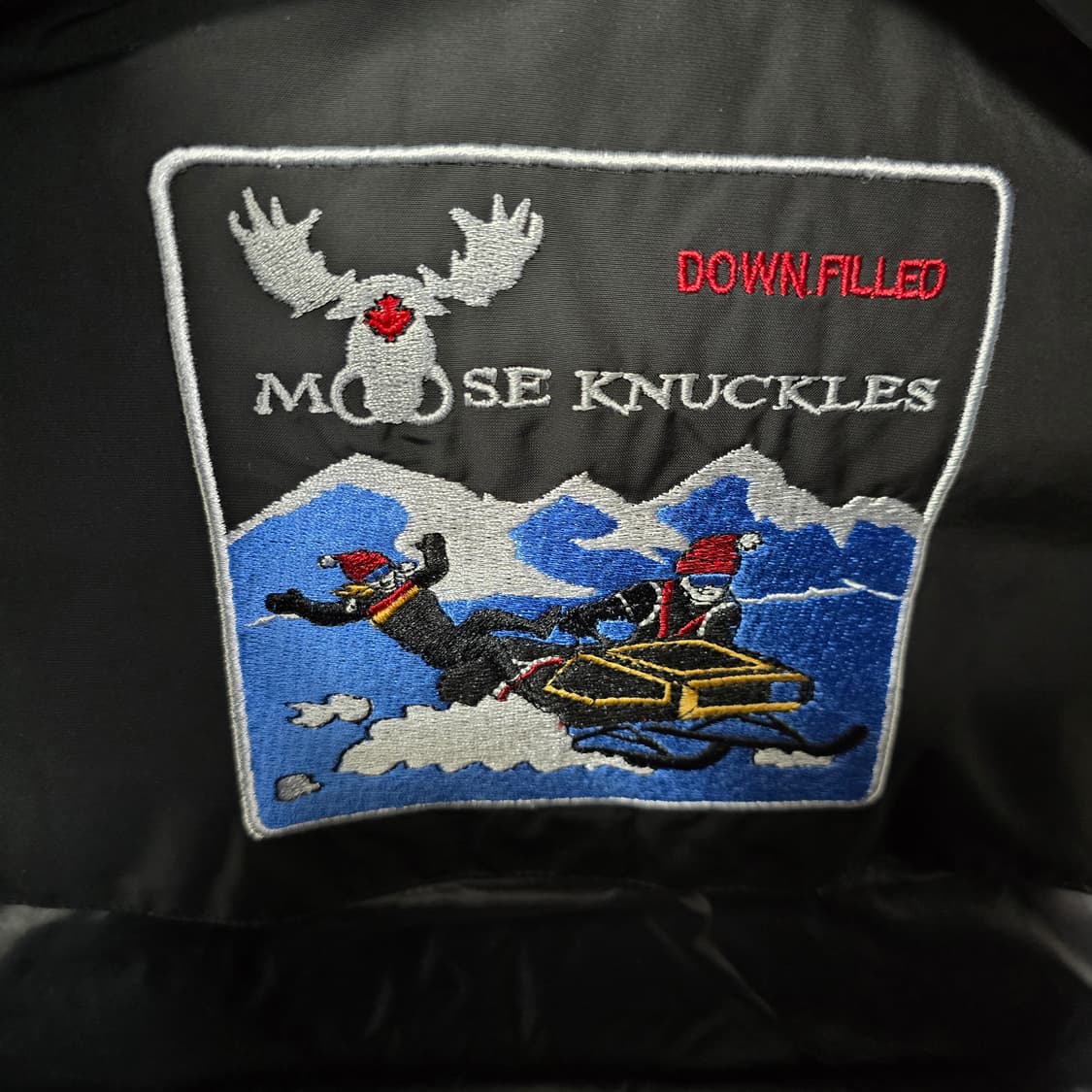 무스너클 레더 패딩 조끼 s사이즈 90 판매 상품이미지4