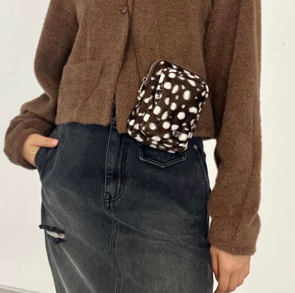 기준 밤비 브라운 미니백 퍼 크로스백 KIJUN 상품이미지3