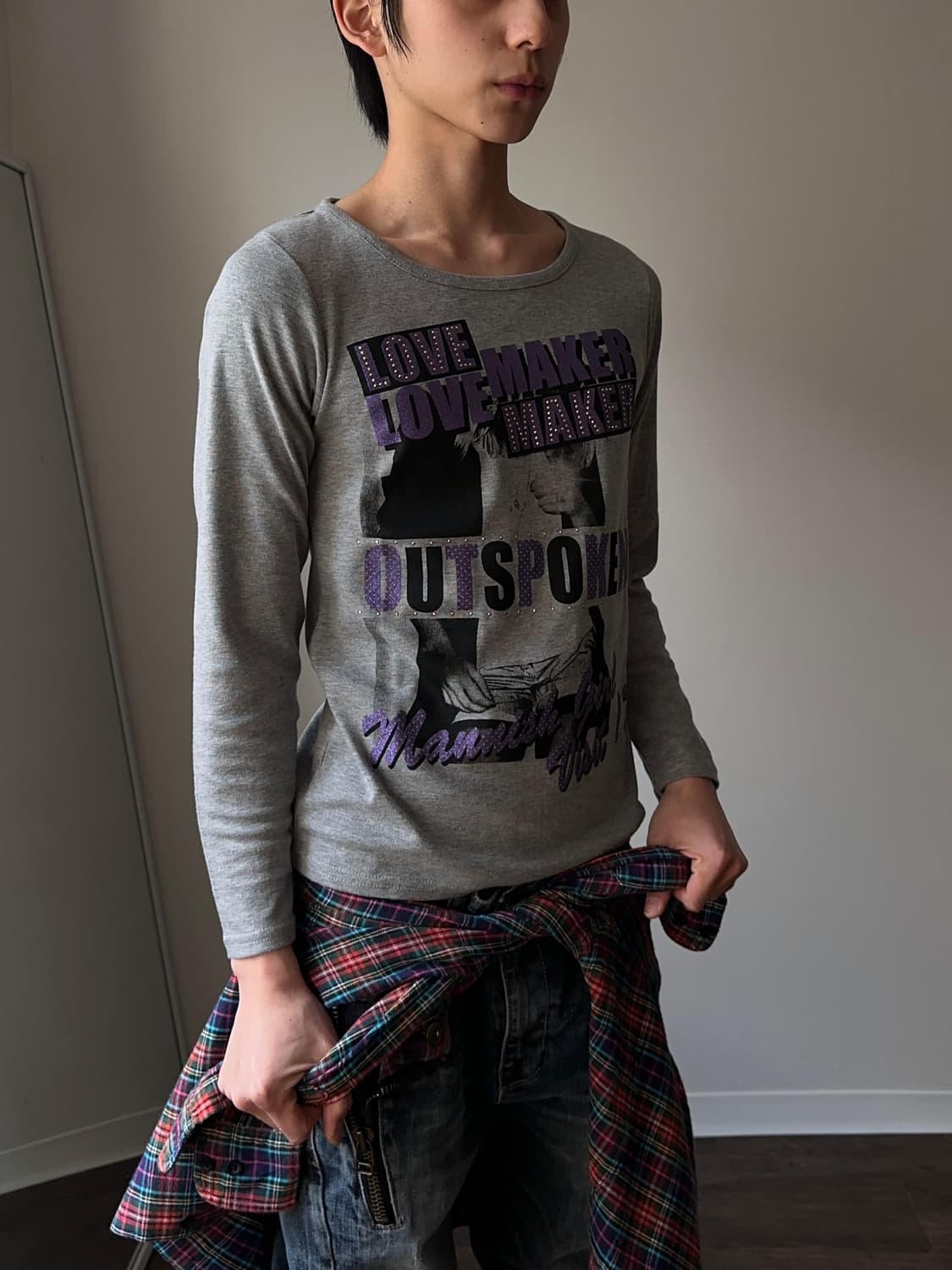 Cherry Pop 섹슈얼 프린트 롱 슬리브 상품이미지4