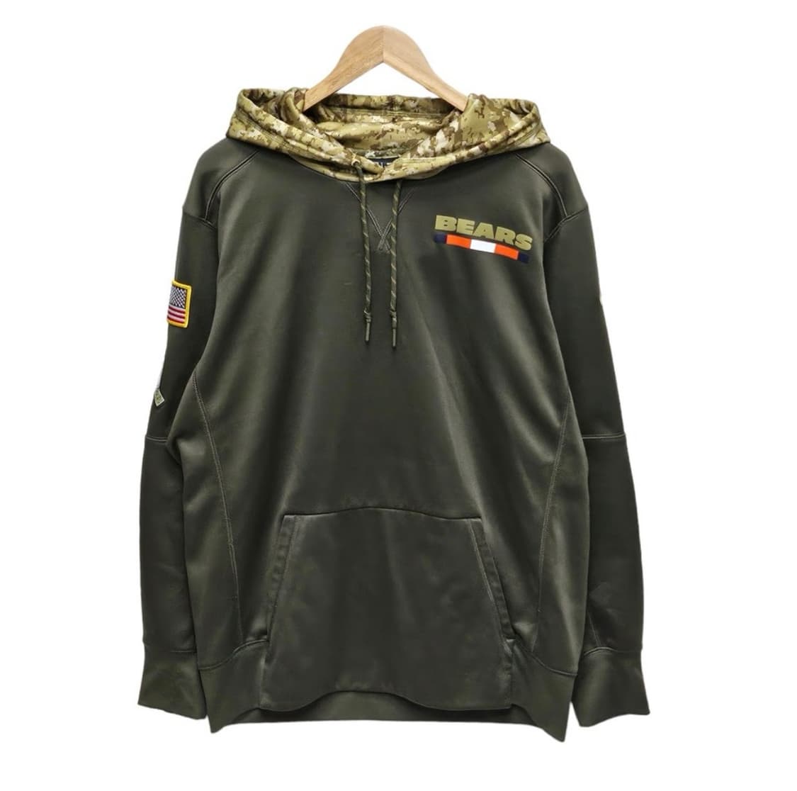[L] 나이키×NFL USA 카키 후드 밀리터리 디테일 상품이미지3