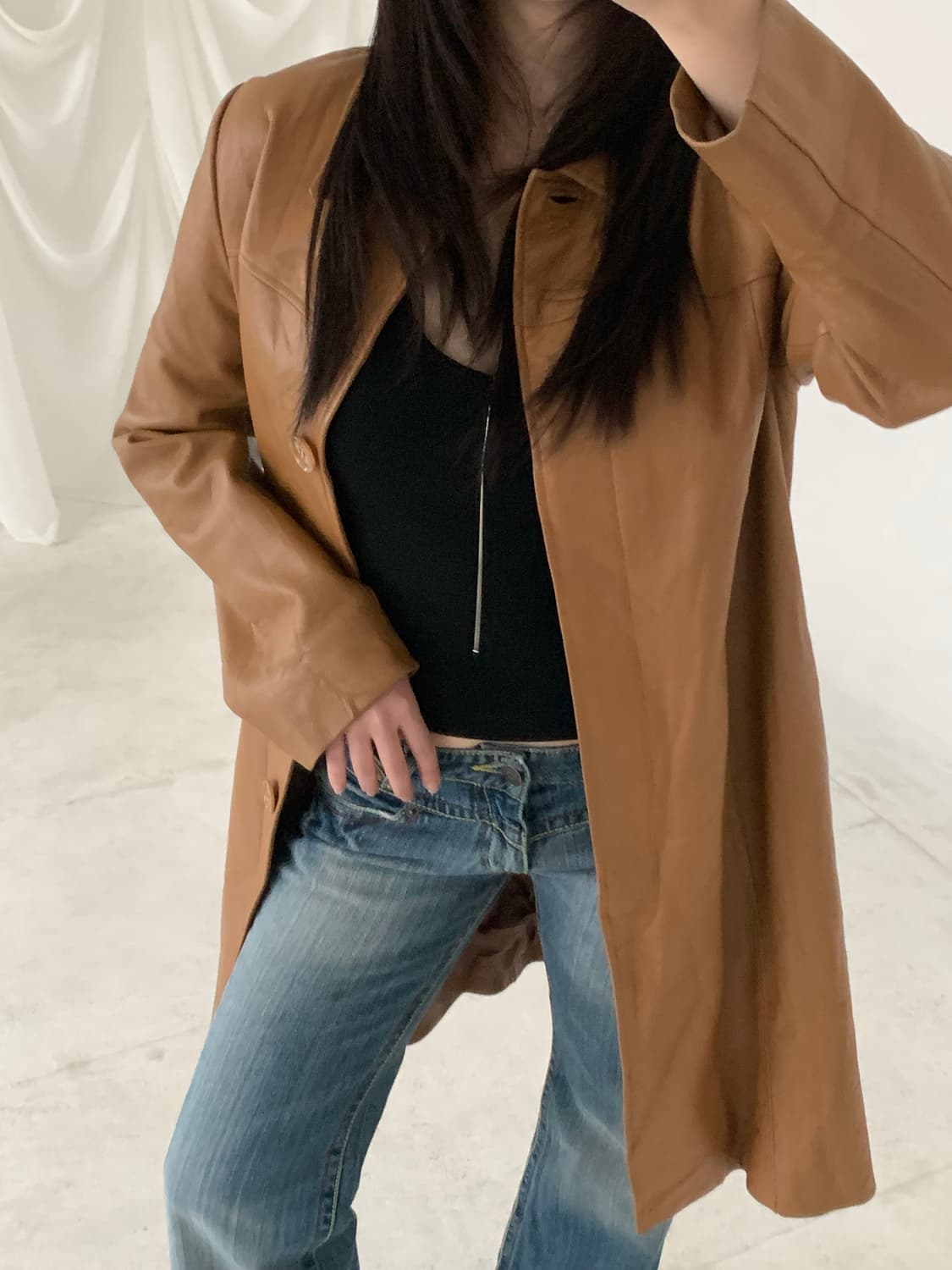 camel leather JK 상품이미지4