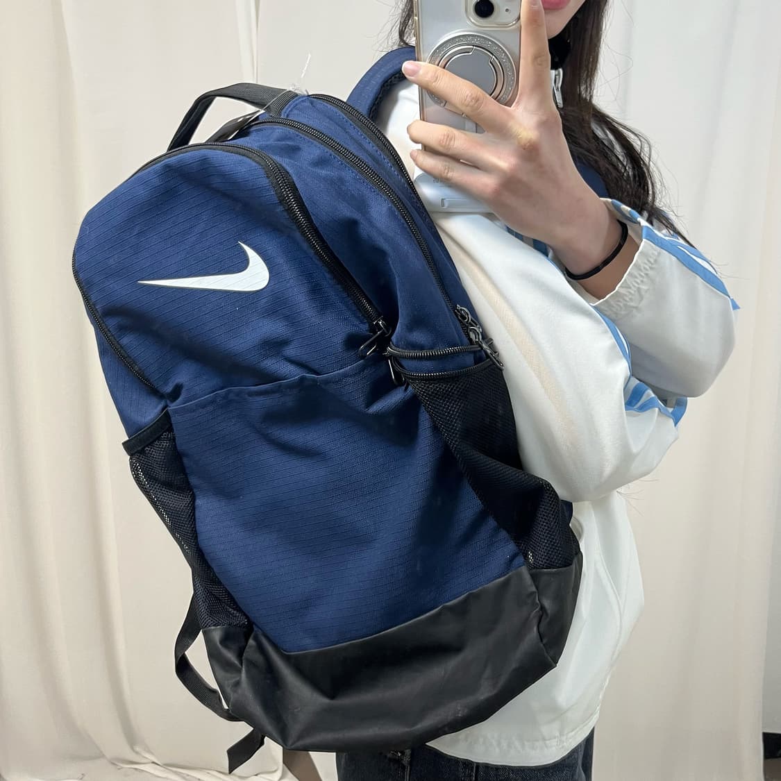 Nike Navy Nylon Backpack 상품이미지3