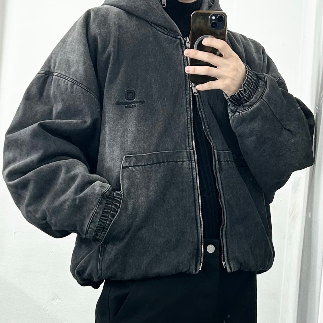 우영미 24FW 데님 후드 점퍼 상품이미지5